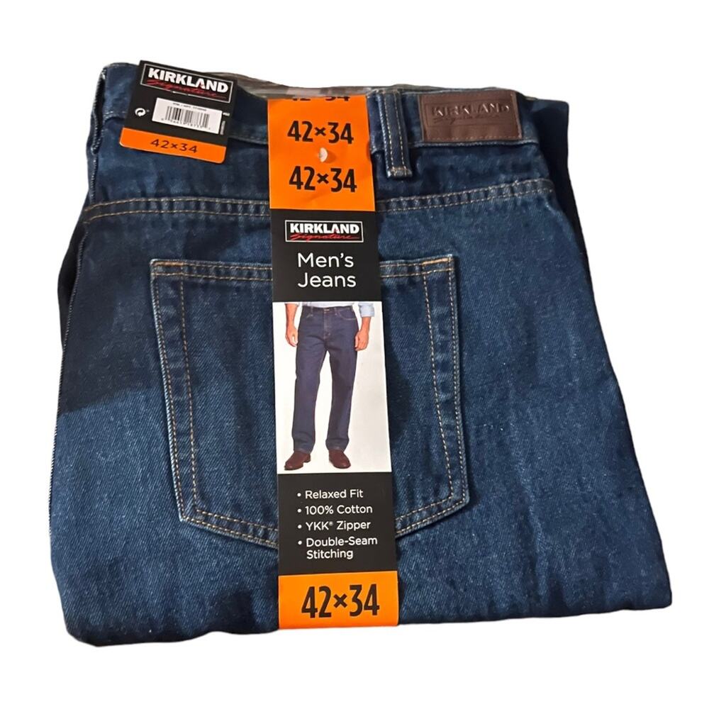 Kirkland Signature Relaxed Fit Jean Size 42 X 34 - Picture 2 of 7